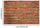 Seamless Brick Wall Texture Wall Decal Design 2