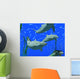 Dolphins Under Water Wall Mural