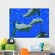 Dolphins Under Water Wall Mural