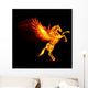 Fire Pegasus Wall Mural