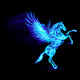 Fire Pegasus. Wall Mural