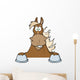 Brown Horse Looking over Wall Decal