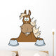 Brown Horse Looking over Wall Decal