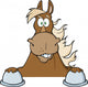 Brown Horse Looking over Wall Decal
