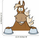 Brown Horse Looking over Wall Decal
