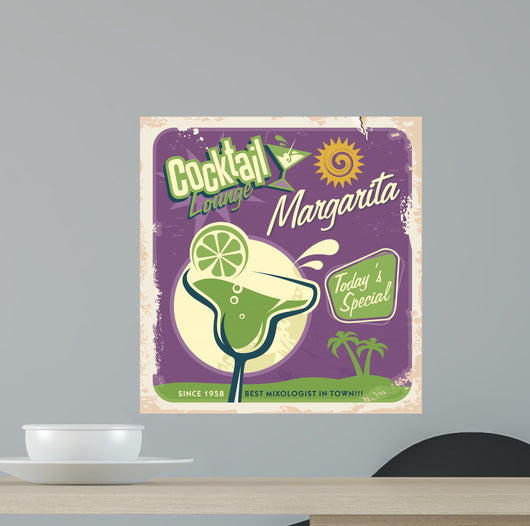 Retro poster design for one of the popular cocktails 