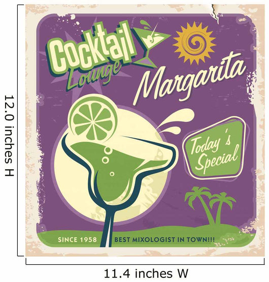 Retro poster design for one of the popular cocktails 