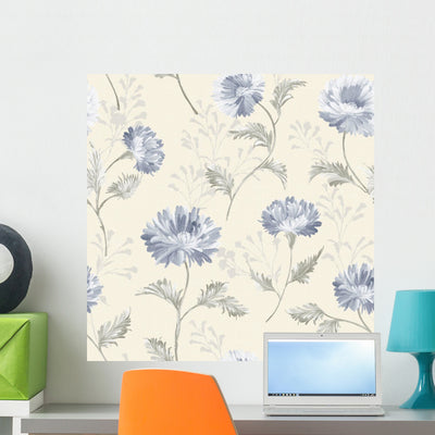 Seamless Pattern Wall Decal Design 10 shown on a wall