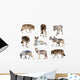 Gray Wolves Wall Stickers