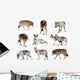 Gray Wolves Wall Stickers