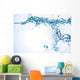 Water and air bubbles over white background. Splash 