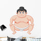 Sumo wrestler cartoon Wall Decal