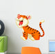 Cute Tiger Cartoon Roaring Wall Decal