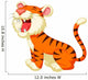 Cute Tiger Cartoon Roaring Wall Decal