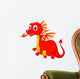 Cute Red Dragon Wall Decal