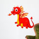 Cute Red Dragon Wall Decal