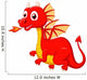 Cute Red Dragon Wall Decal