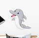 Cute dolphin cartoon Wall Decal