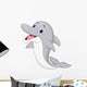 Cute dolphin cartoon Wall Decal