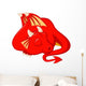 Cute Dragon Cartoon Sleeping Wall Decal