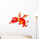 Cute dragon cartoon Wall Decal