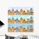 Seamless Pattern with Rows Wall Decal
