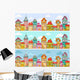 Seamless Pattern with Rows Wall Decal
