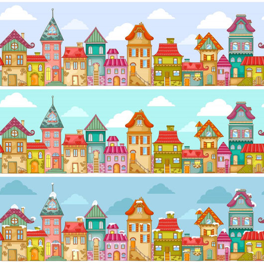 Seamless Pattern with Rows Wall Decal