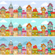 Seamless Pattern with Rows Wall Decal