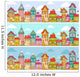 Seamless Pattern with Rows Wall Decal