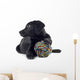 black labrador pup isolated on white Wall Decal