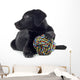 black labrador pup isolated on white Wall Decal
