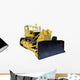 yellow Bulldozer Wall Decal