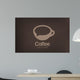 Logo Coffee Cup Chat Wall Mural