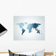 World map blue 3d 