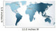 World map blue 3d 