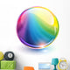 rainbow sphere Wall Decal
