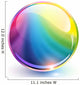 rainbow sphere Wall Decal