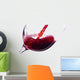 Red wine on white background 