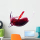 Red wine on white background 