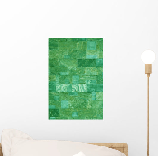Green Marble Tiles Texture Wall Mural
