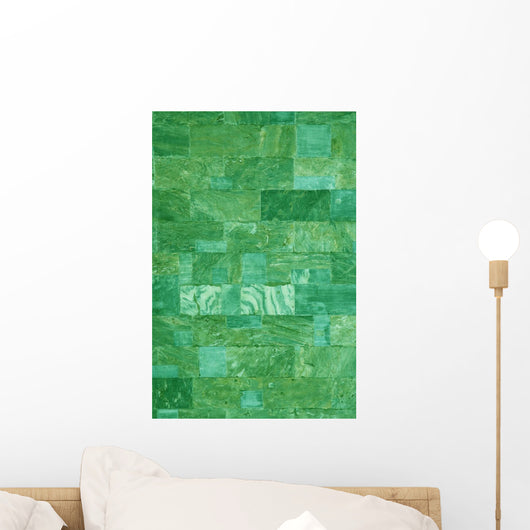 Green Marble Tiles Texture Wall Mural