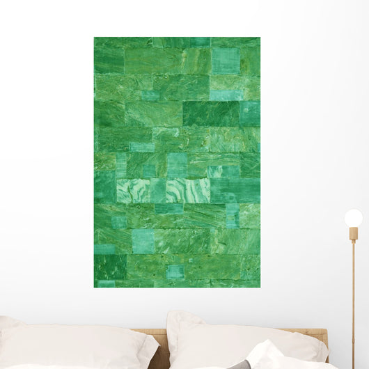 Green Marble Tiles Texture Wall Mural