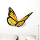 Yellow butterfly Wall Decal