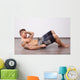 Sit-ups in Gym Wall Mural