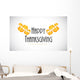 Happy Thanksgiving  background with special flower design 