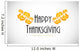 Happy Thanksgiving  background with special flower design 