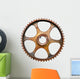 Cog wheel on white background Wall Decal