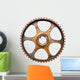 Cog wheel on white background Wall Decal