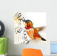 Music vector background with humming bird and notes 
